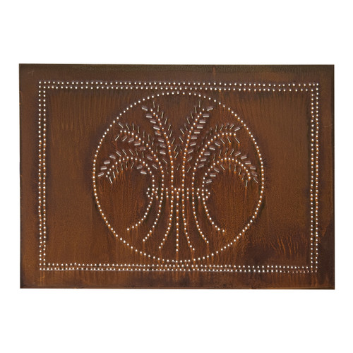 Horizontal Wheat Panel in Rustic Tin
