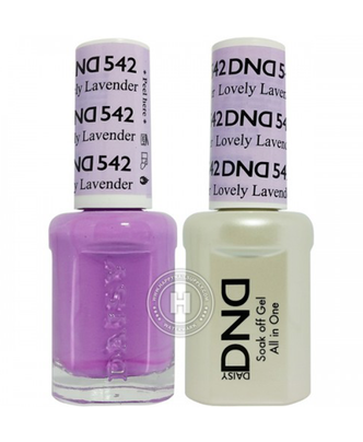 DND Matching Duo .5oz, #542 LOVELY LAVENDER