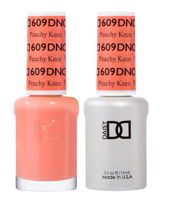 DND Matching Duo .5oz, #609 PEACHY KEEN