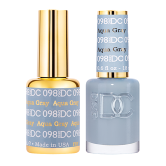 DND DC Matching Duo .5oz, #098 AQUA GRAY
