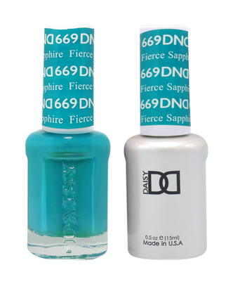 DND Matching Duo .5oz, #669 Fierce Sapphire