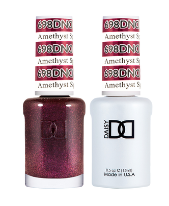 DND Matching Duo .5oz, #698 Amethyst Sparkles