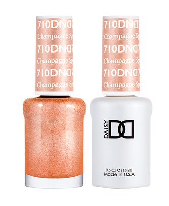 DND Matching Duo .5oz, #710 Champagne Sparkles