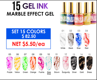 Gel Ink - Complete Set - 15 Colors (#01-#15)
