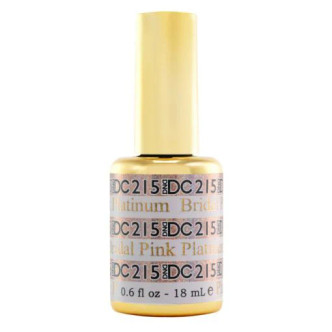 DND DC Platinum Gel .5oz, #215 Bridal Pink