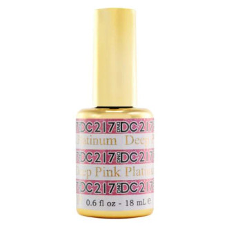 DND DC Platinum Gel .5oz, #217 Deep Pink