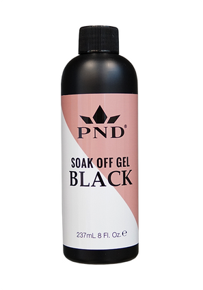 PND 8OZ Soak Off Gel Black Refill - 10373