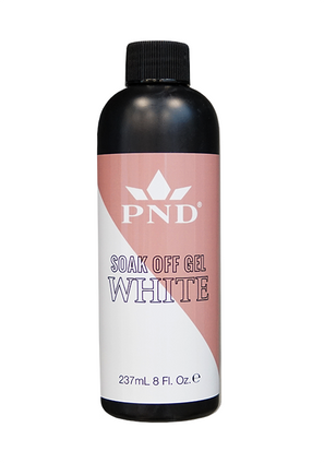 PND 8OZ Soak Off Gel White Refill - 10375