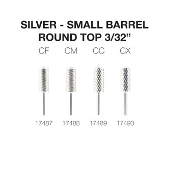 Carbide Bit  - Small Barrel Round Top 3/32" (Silver)
