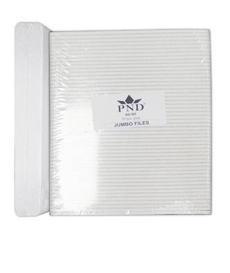 Nail Files White Jumbo Grit:80/80 - 50 per pack