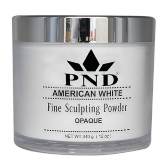 PND Pink & White Acrylic Powder 12oz, American White