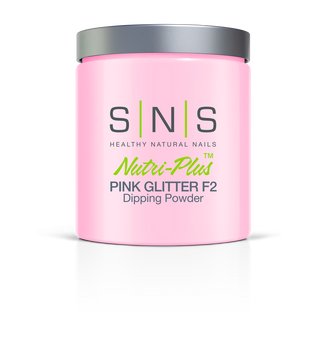 SNS Pink Glitter F2 Dip Powder 16oz