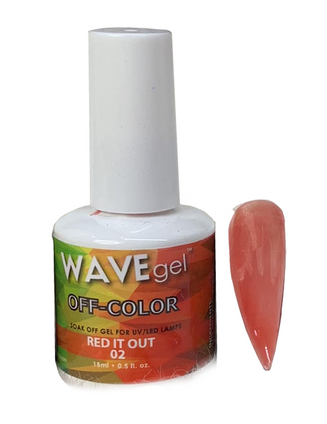 WaveGel Off Color  Gel .5oz #2 Red It Out