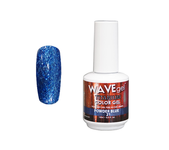 WaveGel Titanium Gel .5oz, #21 Powder Blue