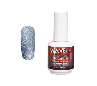 WaveGel Titanium Gel .5oz, #22 Aquamarine