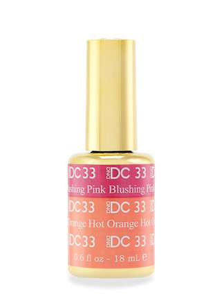 DND DC Mood .5oz, #33 Blushing Pink Hot Orange