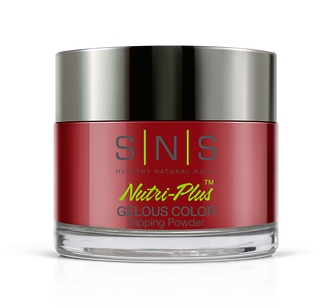 SNS Gelous Dip Powder 1.5oz, 045 LAVA INFERNO RED