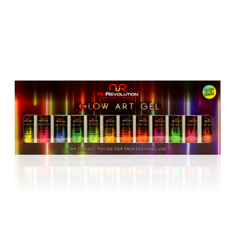 Nurevolution Art Gel Liner Glow Kit/12 colors