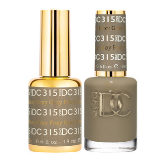 DND DC Matching Duo .5oz, #315 FOXY GRAY