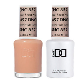DND Matching Duo .5oz, #857 Sheer Nude
