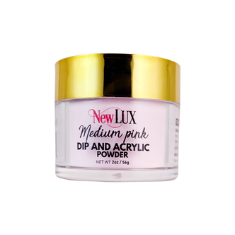NewLUX Pink & White Powder 2oz, Medium Pink