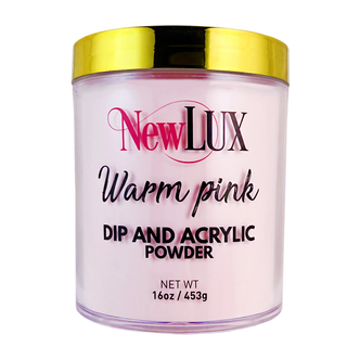 NewLUX Pink & White Powder 16oz, Warm Pink