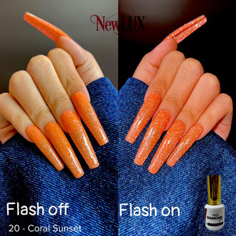 NewLUX Diamond Gel .5oz - #20 Coral Sunset 