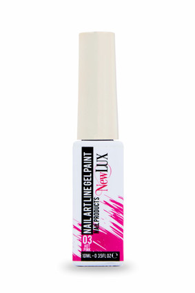 NewLUX Nail Art Line Gel Paint - 03 Hot Pink 