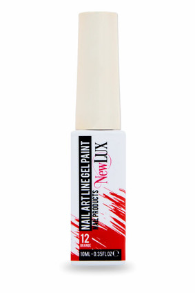 NewLUX Nail Art Line Gel Paint - 12 Orange
