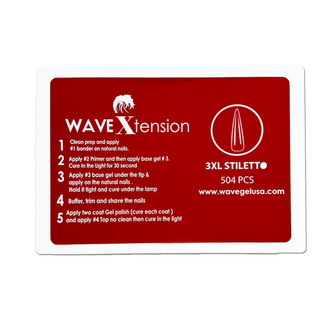 Wave Xtension Nail Tip - 3XL Stiletto