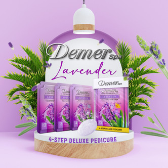 Demer 4-Step Pedicure Case/60, Lavender