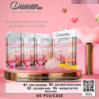 Demer 4-Step Pedicure Case/60, Rose