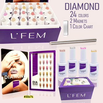 L'Fem 9D Cateye Kit Diamond/24 Colors