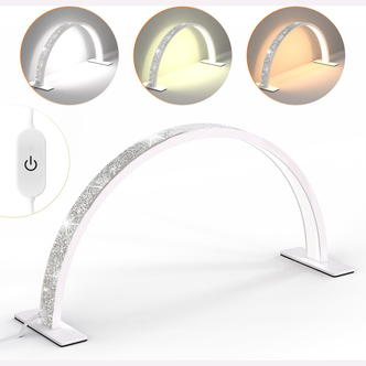 Wavegel Half Moon Lamp (With Diamonds) - White 