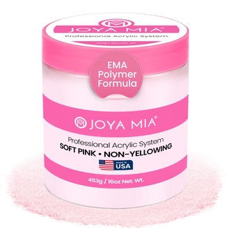 Joya Mia Acrylic Powder 16oz - Soft Pink