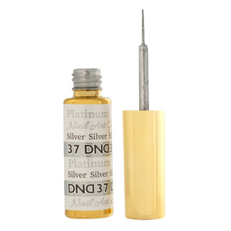 DND Gel Art Liner, #37 Platinum Silver