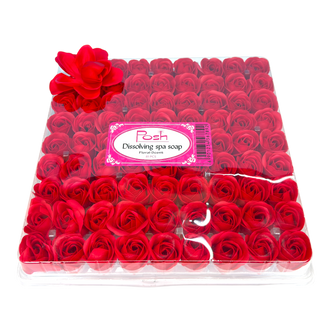Posh Flower Spa Soap Tray - Red