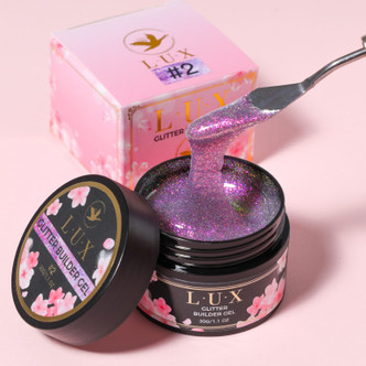 L.U.X Glitter Builder Gel #2