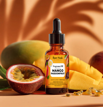 Bare Soak Fragrance Cuticle Oil 2oz , Mango Passionfruit