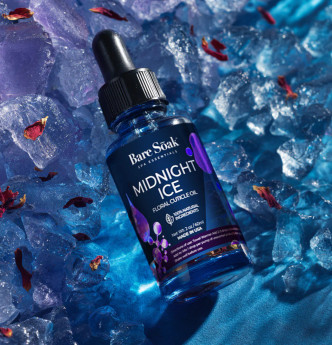 Bare Soak Floral Cuticle Oil 2oz, Midnight Ice