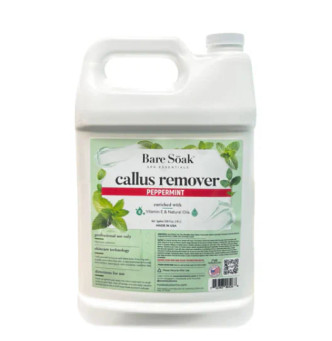 Bare Soak Callus Treatment Gallon Case/4, Peppermint 