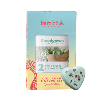 Bare Soak Collagen 5 Step Case/50, Eucalyptus