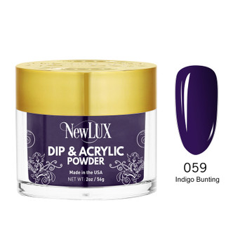 NewLux Dip & Acrylic 2oz - #059 Indigo Bunting