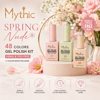 Mythic Spring Nude Gel Polish Kit/48 Colors, 1 Color Book