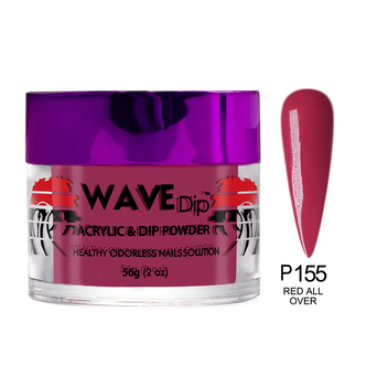 WaveGel Simplicity Dip & Acrylic, #155 Red All Over 