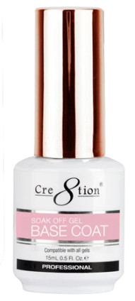 Cre8tion Base Coat Soak Off Gel .5oz 