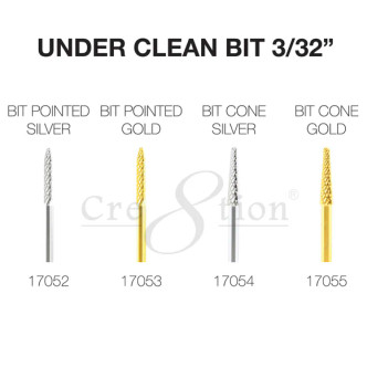 Cre8tion Under Clean Bit 3/32" - 4 Styles 