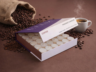 L'Fem Tealight Candle Box/72pcs, Coffee