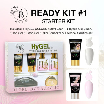 Hyba HyGEL® HYBRID GEL NAIL SYSTEM - READY Kit #1