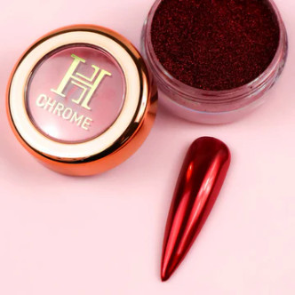 Honey Nail Secret Mirror Chrome #1 Red - 10g Jar 